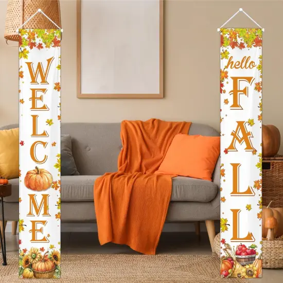 Pumpkin Thanksgiving Porch Banner {3}