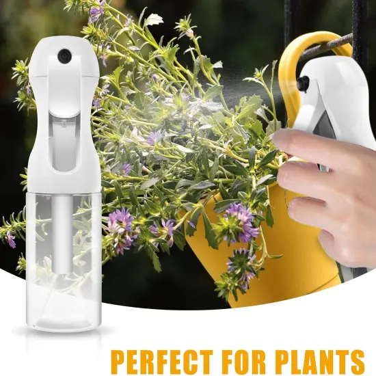 2Pcs Continuous Spray Bottle 200ml/6.8oz Clear） {5}