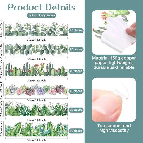 Borders for Bulletin Board, 118 ft Green Eucalyptus Bulletin Board Boarders {3}