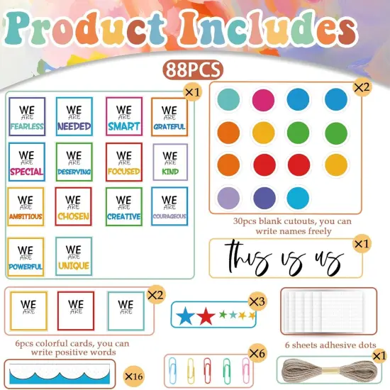 88 Pcs Motivational School Bulletin Board {2}