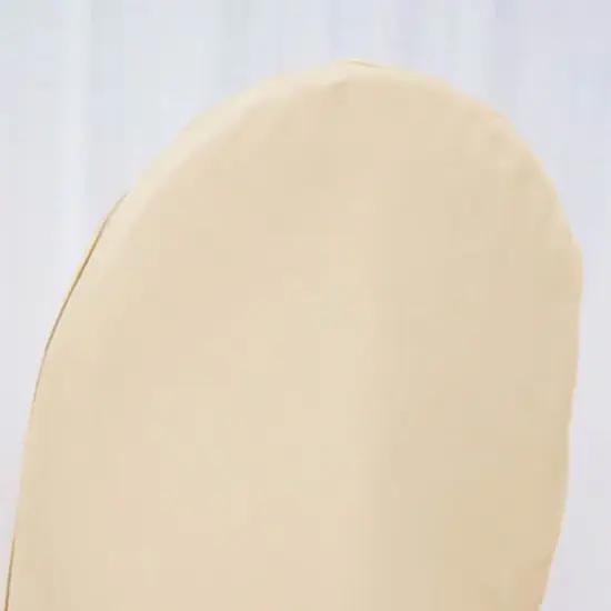 Champagne Banquet Chair Cover Durable Polyester Event Slipcover {3}