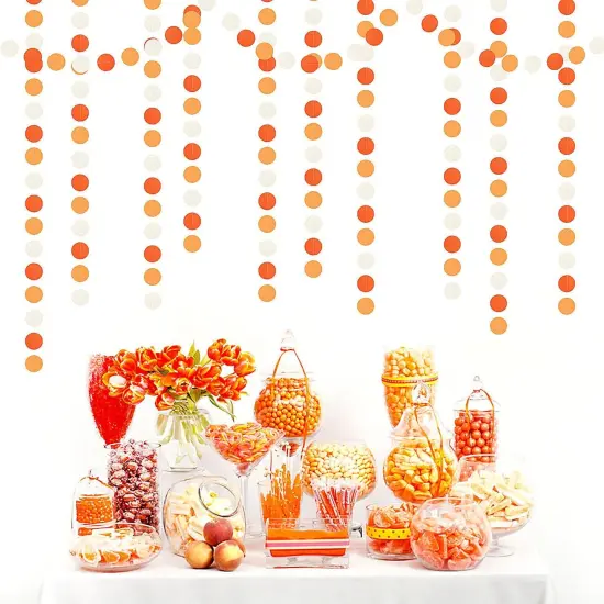 52ft Groovy Boho Hanging Paper Banner,Baby Bridal Shower Wedding Autumn {4}