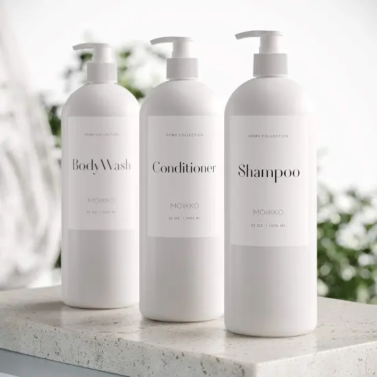 Shampoo and Conditioner Dispenser Bottles - Set of 3 {5}