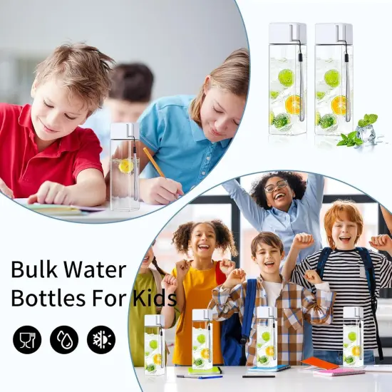 24Pcs Water Bottles Bulk 17 Oz - White {2}