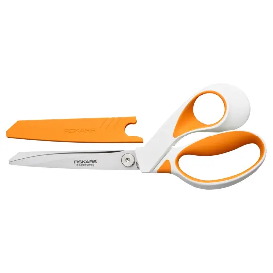 Fiskars RazorEdge Softgrip Fabric Scissors 9"-Orange {3}