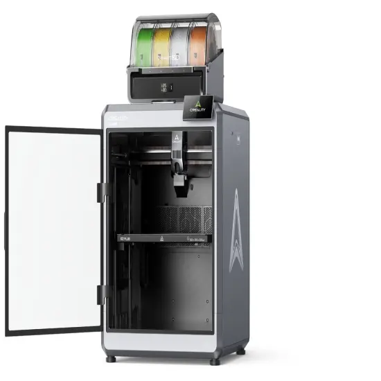 Creality K2 Plus Combo 3D Printer, Multi Color 3D Printing with CFS, 600mm/s Print Speed, Step-servo Motor System 350℃ High-Temp Direct Drive Extruder Build Volume 13.78x13.78x13.78 inch {4}