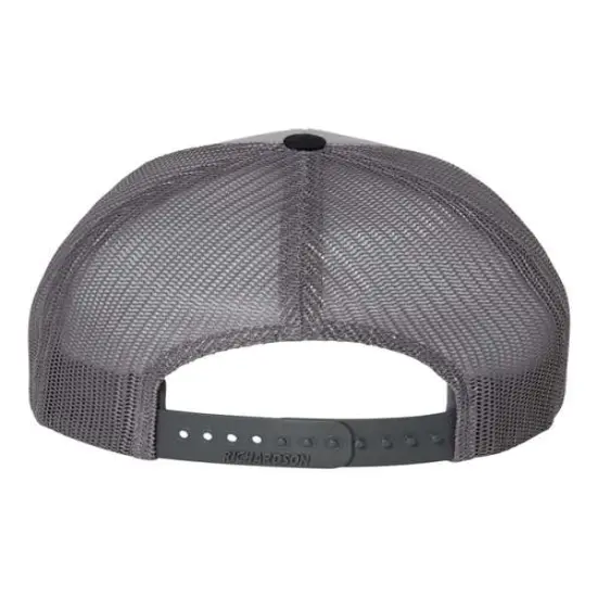 Richardson&reg; Snapback Trucker Cap Grey/ C Navy {2}