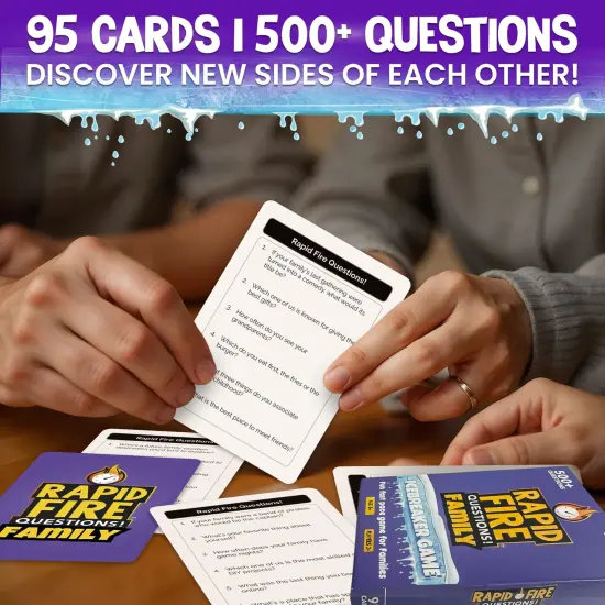 Rapid Fire Family Conversation Cards Game I 95 Cards {2}