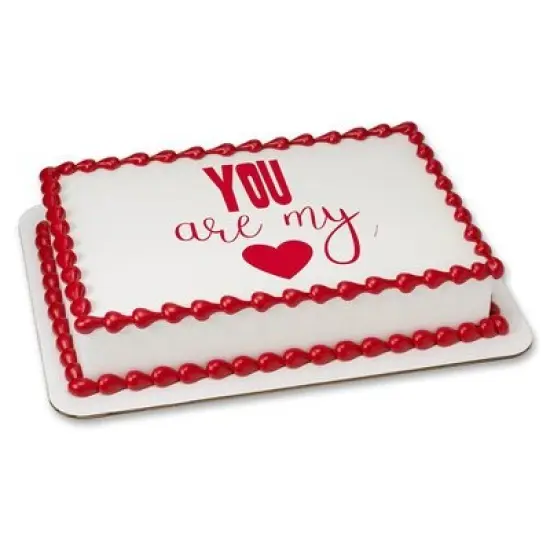 Valentines Edible Icing Image for 6 inch Round Cake {1}