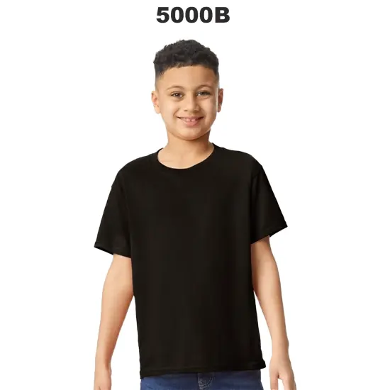 Gildan&reg; Cotton Youth Crewneck Short Sleeve T-Shirt {3}