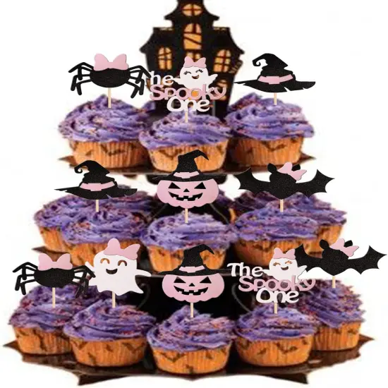 Spooky One Halloween Cupcake Toppers {3}