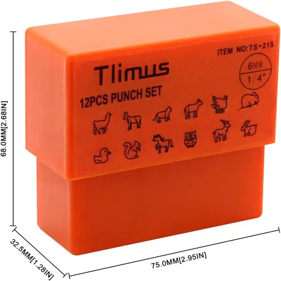 6MM - 12pcs Animal Design Metal Stamp Set {4}