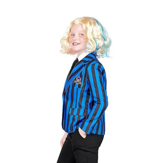 Gothic Girls Friend Blonde Child Costume Wig {3}