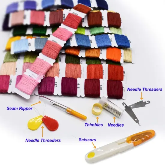 98 Color Embroidery Floss Cross Stitch Cotton {4}