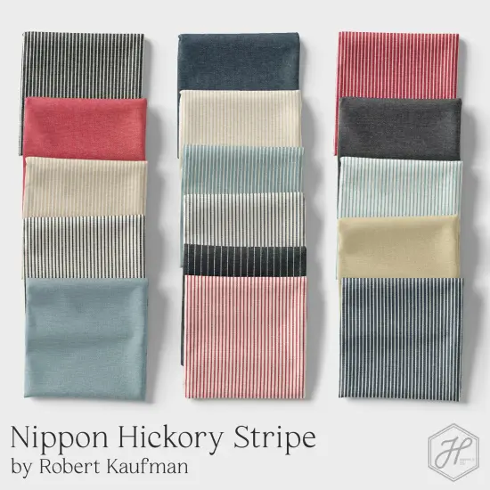 Nippon Denim in Natural (sb-588-41) | Nippon Hickory Stripes | Robert Kaufman {2}