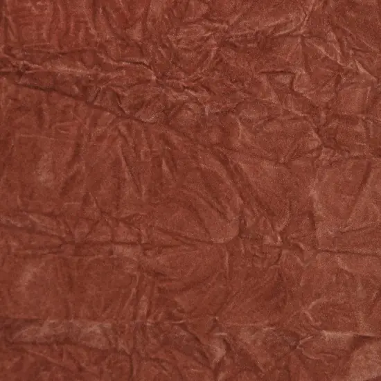 1 Yard Crushed Velvet Flocking Fabric for Upholstery Home Decor Drapery Crafts 58/60" Width Rust {1}