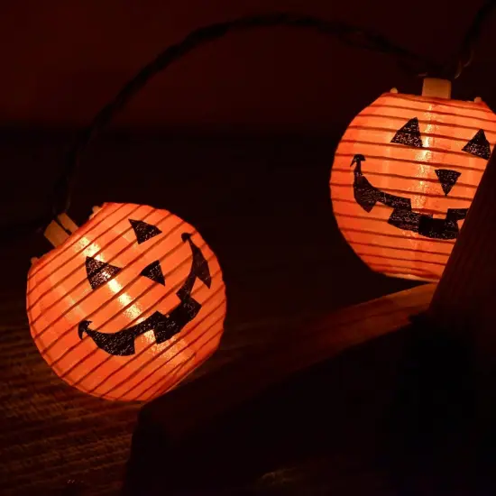 Halloween Pumpkin Lantern String Lights {5}