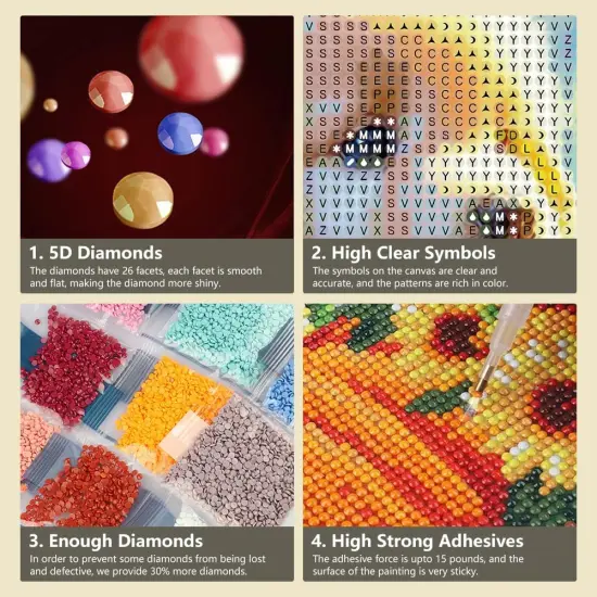 Dog and Parrot Diamond Art Painting Kits for Adults,12x12 inch/30x30cm {4}