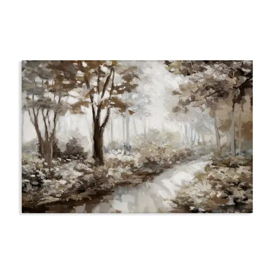 Stupell Industries Misty Forest Stream Canvas By Nan {1}