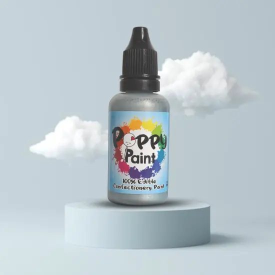 Silver Edible Food Paint Fast Drying Metallic Confectionery Decorating Paint {5}