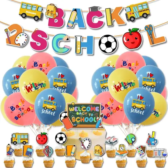 Welcome Back Party Balloons {4}