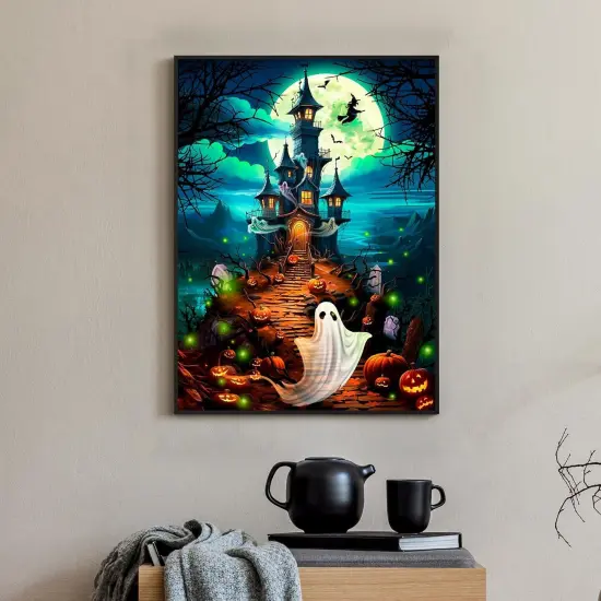 Halloween Diamond Painting Kits, Ghost Diamond Art Kits {2}