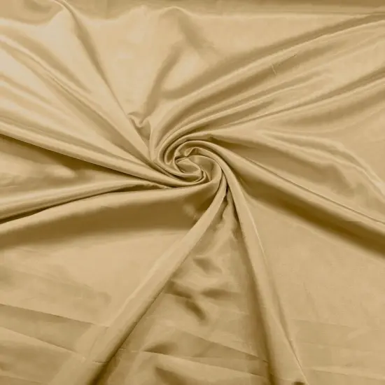 1 Yard Silky Stretch Charmeuse Satin Fabric Soft Hand For Lingerie & Skirts 58-60 inches Wide Honey {1}