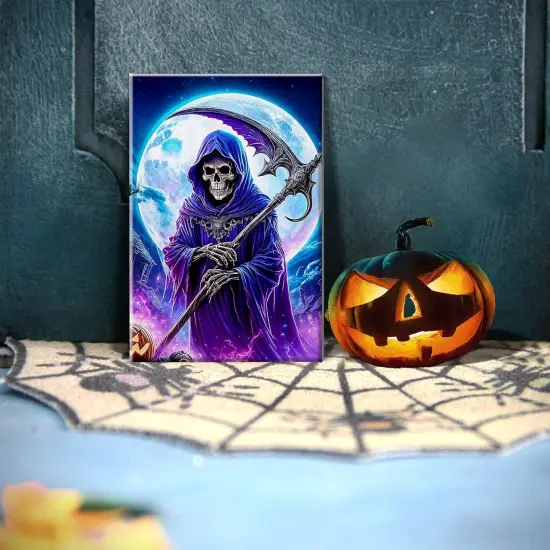 Halloween Paint by Numbers Kit - 8x12 Inch (Grim Reaper) {3}