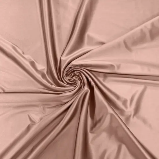 1 Yard Casino Stretch Satin Spandex Fabric Shiny for Dresses & Costumes Brown {3}