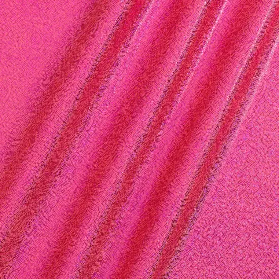 1 Yard Hologram Foggy Foil 4 Way Stretch Nylon Spandex Fabric for Activewear Costumes 60&rdquo; Width Red {7}