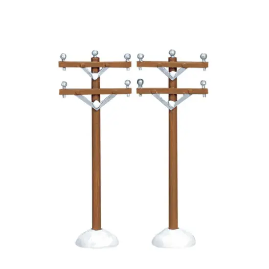 Lemax Telephone Poles Set of 2 {1}