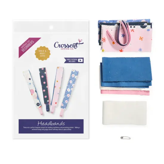 Crosscut Sewing Co.&reg; Headband Sewing Project Kit for Beginners Abstract black {7}