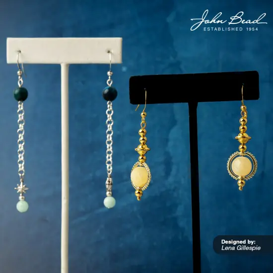 John Bead 8mm Solar System Universe Galaxy 7" Bead Strand Neptune {3}