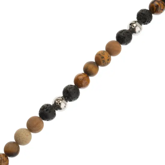 John Bead 8mm Solar System Universe Galaxy 7" Bead Strand Jupiter {3}