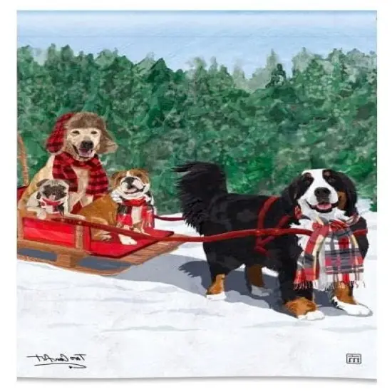 Mountain Dogs Garden Flag {1}