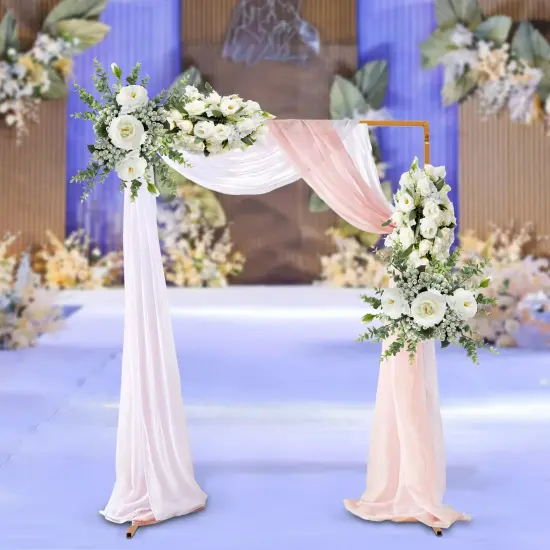 Wedding Arch Backdrop Metal Stand Square Flower Rack Frame Garden Party Decor {4}
