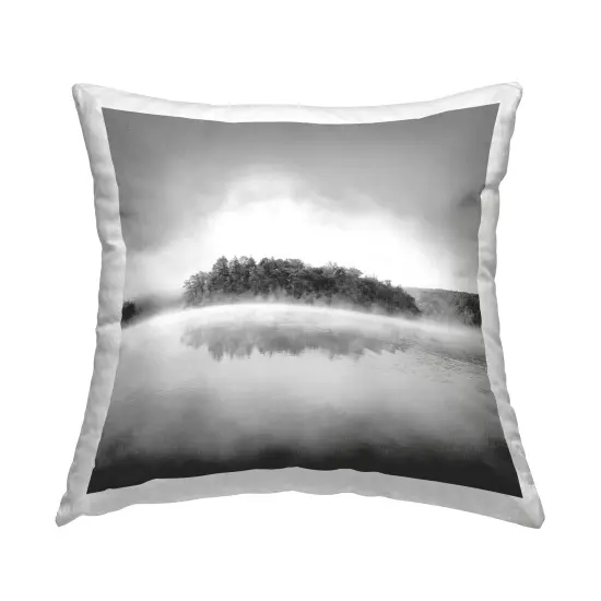 Lake with Distant Island Decorative Printed Throw Pillow Design by Chip Forelli, 18 x 7 x 18 {1}