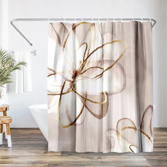 Transparent Beauty I by PI Creative Art Shower Curtain 71" x 74" {1}