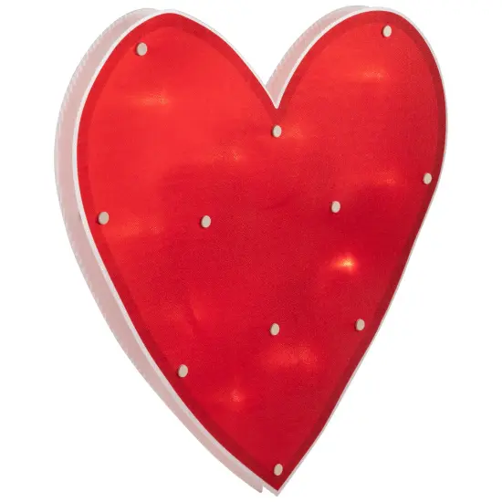 Northlight 14" Lighted Heart Valentine's Day Window Silhouette Red {5}