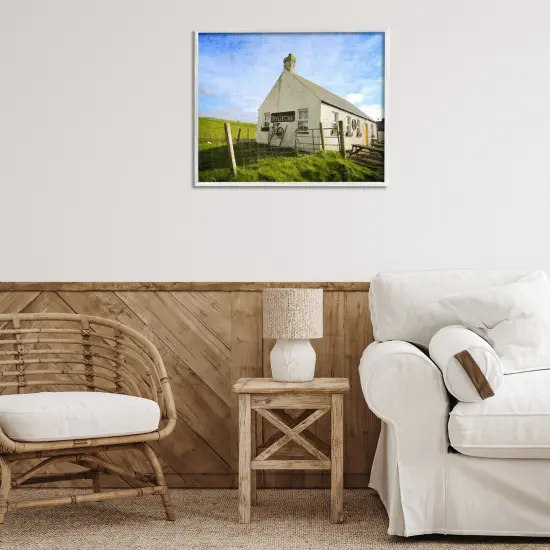 Stupell Industries Wee Cottage Countryside Framed Giclee Wall Art Design by Graffi*tee Studios {2}