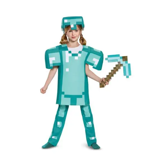 Minecraft Plastic Pickaxe Costume Accessory {4}