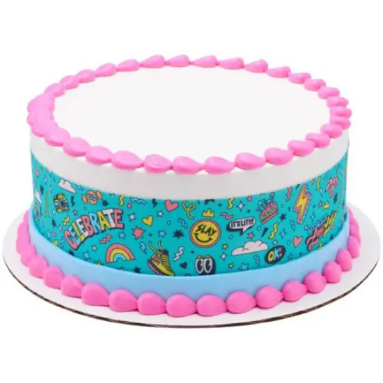That Girl Lay Lay Radiate PhotoCake&reg; Edible Cake Border Icing Image {1}