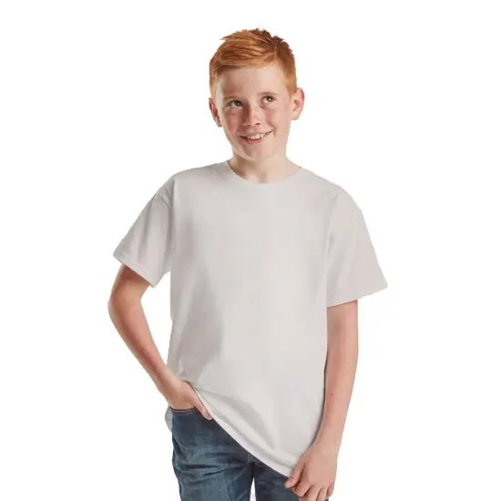 BELLA + CANVAS&reg; Youth Short Sleeve Crewneck Jersey T-Shirt Vintage White {1}