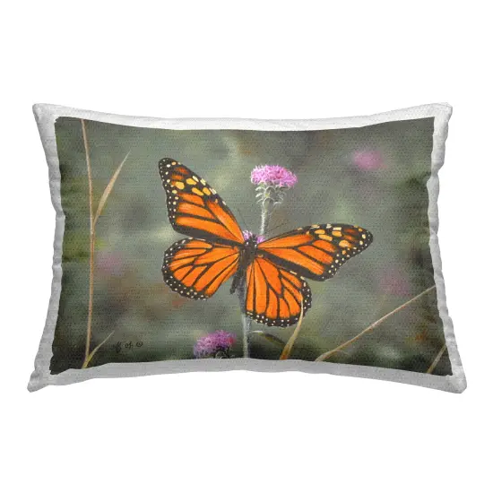 Summer Visitor Butterfly Outdoor Printed Pillow Design by Mark Kelso, 14 x 7 x 20 {1}