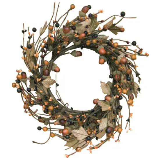 Country Mix Acorn Wreath - 12" {1}