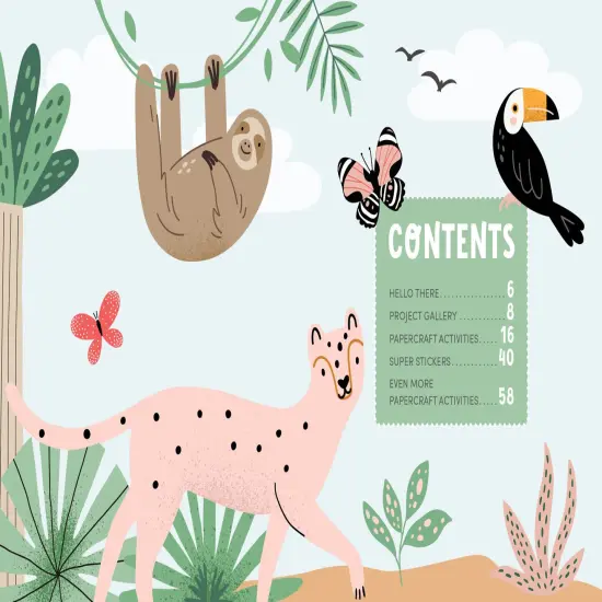 KindKids Super Awesome Sticker Activity Book: Pull-Out Papercrafts and Super Cute Stickers to Make Cards, Posters, Games & More {2}