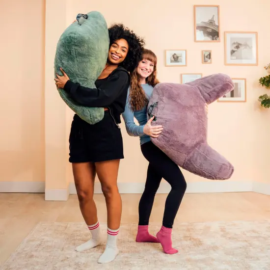 Nestl Fur Reading Pillow Light Grey {8}