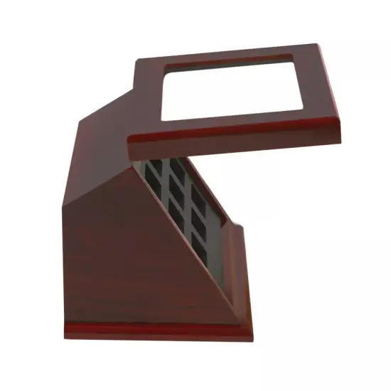 9 Holes Championship Ring Display Case Box Wooden Collection Storage Box Slanted {3}