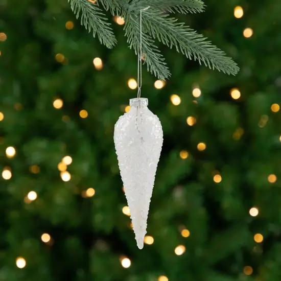Northlight Winter Icicle Glass Ornament - 6.25" - Clear {1}
