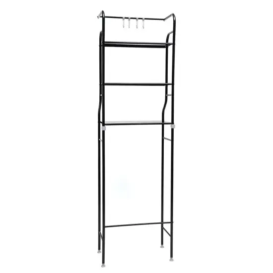 Over The Toilet Storage Rack 4-Tier Metal Bathroom Shelf Space Saver Organizer {1}